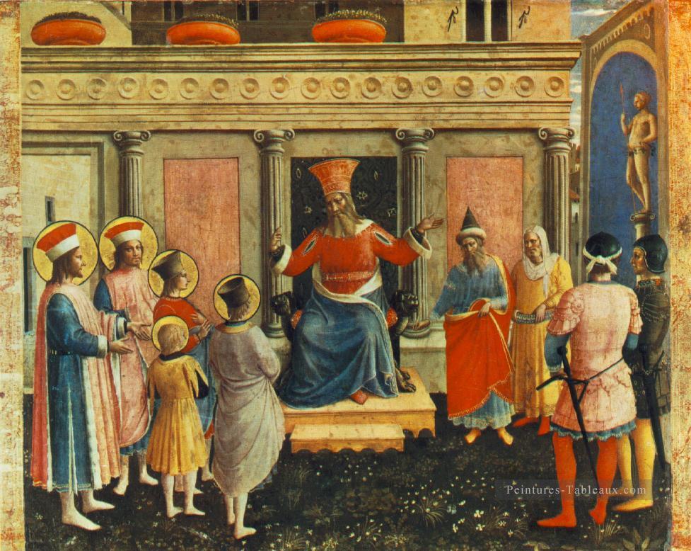 Saint Cosmas Et Saint Damian Avant Lisius Renaissance Fra Angelico Peintures à l'huile